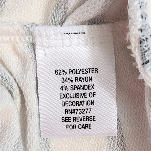 MATERNITY, A:GLOW, Lace-Up Tunic Sweater, Size Large. - Picture 6 of 8